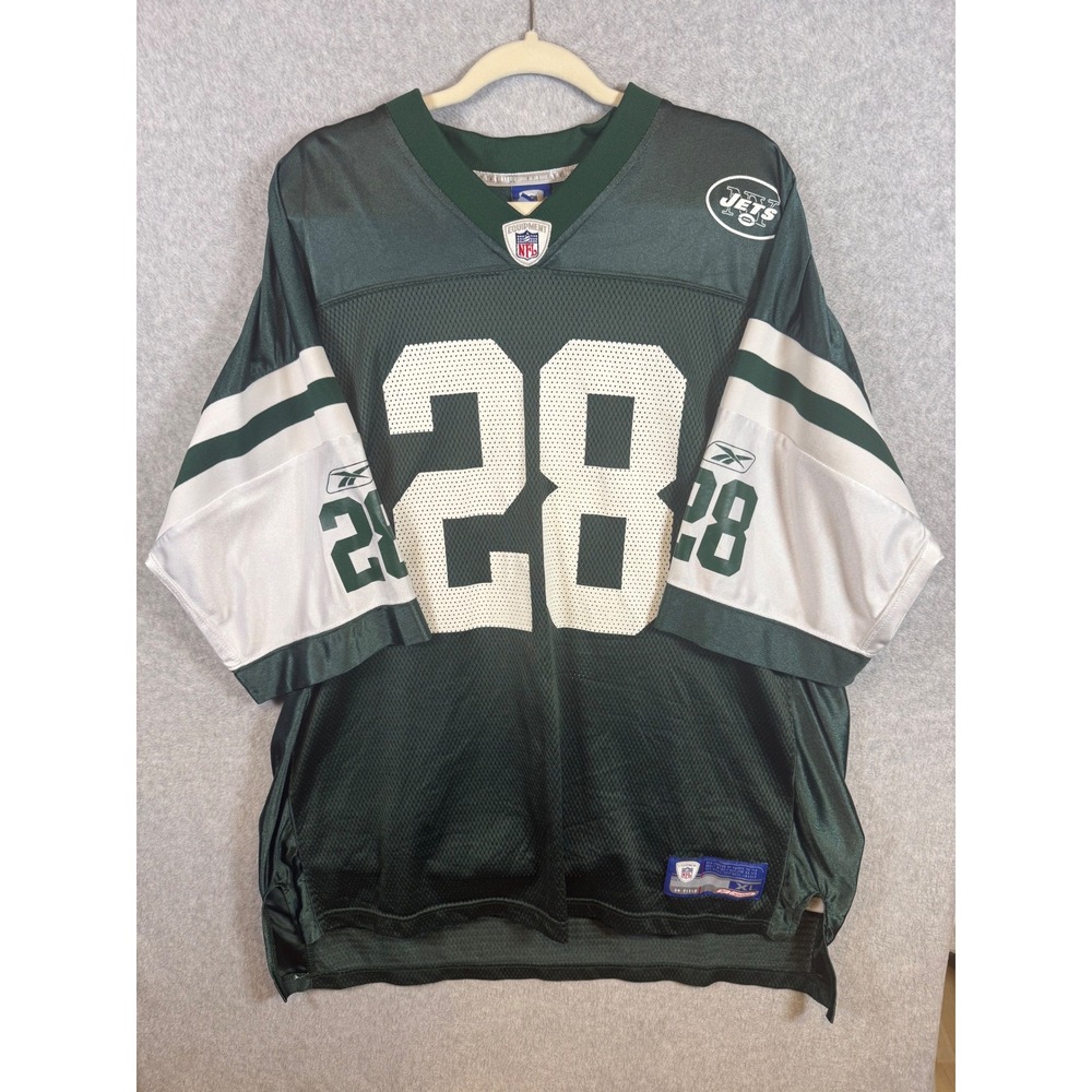 Reebok NFL Equipment New York Jets Curtis Martin 28 Jersey Mens XL Green